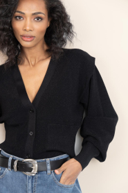IRO |  Cardigan with shoulder detail Skye | black | Picture 10