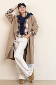 by-bar |  Checkered blouse Sarah | red | Picture 3