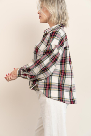by-bar |  Checkered blouse Sarah | red | Picture 6