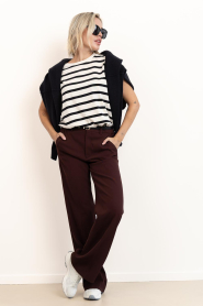 by-bar |  Sleeveless striped top Tobi | black | Picture 3