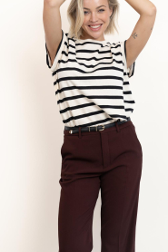 by-bar |  Sleeveless striped top Tobi | black | Picture 7