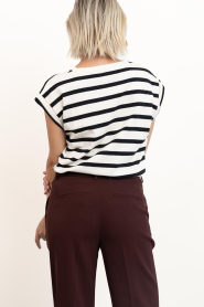 by-bar |  Sleeveless striped top Tobi | black | Picture 9
