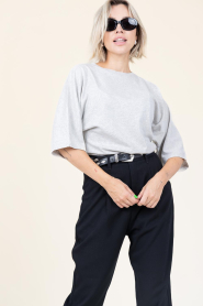 by-bar |  T-shirt with flared sleeves Kae | grey | Picture 2