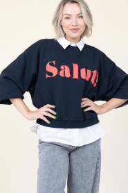 by-bar |  Sweater with print Bibi | blue | Picture 4