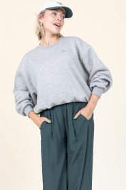 by-bar |  Sweater with metallic print Bibi | grey | Picture 4