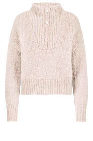 by-bar |  Alpaca blend sweater with zipper Beau | beige | Picture 1