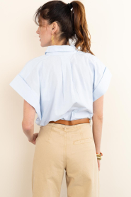 by-bar |  Poplin blouse Pixie | blue | Picture 8