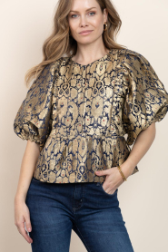 by-bar |  Top with puffed sleeves Avalon | gold | Picture 2