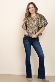by-bar |  Top with puffed sleeves Avalon | gold | Picture 3