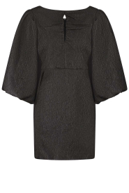 by-bar |  Jacquard mini dress Mimi | black | Picture 1