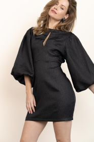 by-bar |  Jacquard mini dress Mimi | black | Picture 6