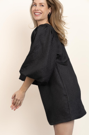 by-bar |  Jacquard mini dress Mimi | black | Picture 7