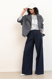 by-bar |  Wide leg trousers Benji | dark blue | Picture 3