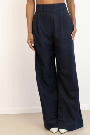 by-bar |  Wide leg trousers Benji | dark blue | Picture 4