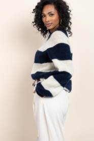 by-bar |  Mohair striped sweater Sian | blue | Picture 9