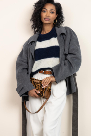 by-bar |  Mohair striped sweater Sian | blue | Picture 2