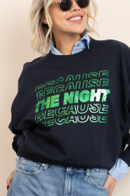 by-bar |  Sweater with print Bibi | dark blue | Picture 9