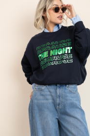 by-bar |  Sweater with print Bibi | dark blue | Picture 4