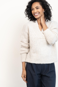 by-bar |  Alpaca mix sweater Perle | beige | Picture 6