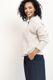 by-bar |  Alpaca mix sweater Perle | beige | Picture 7