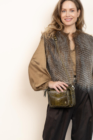 by-bar |  Faux fur waistcoat Nori | animal print | Picture 2