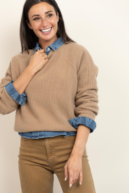 by-bar |  Merino wool sweater Meadow | beige | Picture 9
