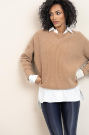 by-bar |  Merino wool sweater Meadow | beige | Picture 2