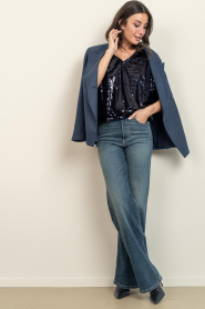 by-bar |  Top with sequins Tyler | dark blue | Picture 3