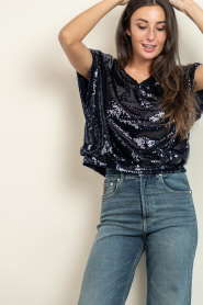 by-bar |  Top with sequins Tyler | dark blue | Picture 2