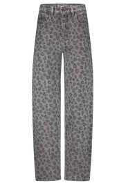 by-bar |  Leopard print high waist jeans Lew | animal print | Picture 1