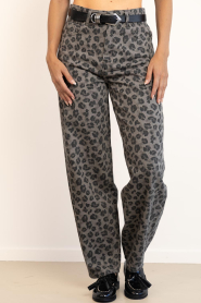 by-bar |  Leopard print high waist jeans Lew | animal print | Picture 5
