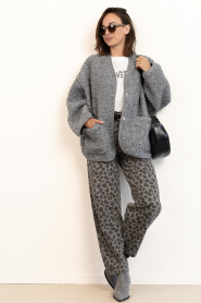 by-bar |  Leopard print high waist jeans Lew | animal print | Picture 3