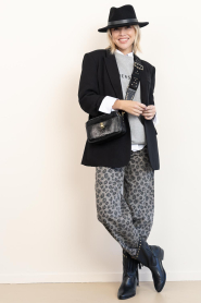 by-bar |  Leopard print high waist jeans Lew | animal print | Picture 2