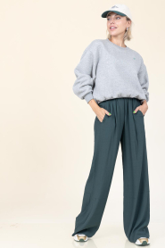by-bar |  Loose fitted trousers Benji | dark green | Picture 2