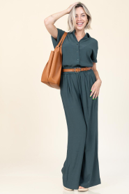 by-bar |  Loose fitted trousers Benji | dark green | Picture 3