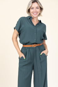 by-bar |  Viscose blouse Karly | green | Picture 2