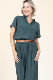 by-bar |  Viscose blouse Karly | green | Picture 5