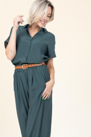 by-bar |  Viscose blouse Karly | green | Picture 6