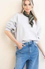 by-bar :  Sweater with logo Bibi | grey - img2