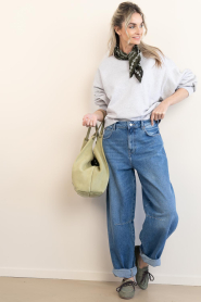 by-bar :  Sweater with logo Bibi | grey - img3