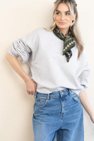 by-bar :  Sweater with logo Bibi | grey - img4