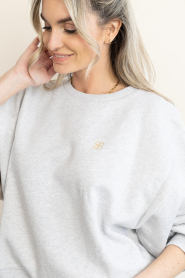 by-bar :  Sweater with logo Bibi | grey - img8