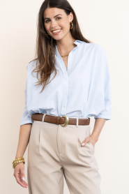 by-bar |  Cotton blouse Norel | blue | Picture 6