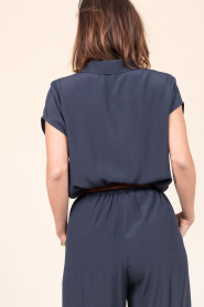 by-bar |  Viscose blouse Kiek | dark blue | Picture 7