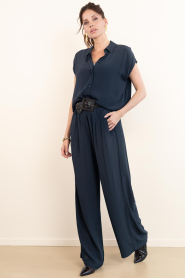by-bar |  Loose fitted trousers Benji | dark blue | Picture 3