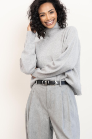 Drykorn |  Soft sweater with turtle neck Lizima | grey | Picture 2