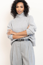 Drykorn |  Soft sweater with turtle neck Lizima | grey | Picture 6