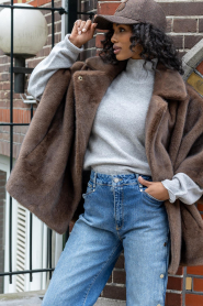 Drykorn |  Soft sweater with turtle neck Lizima | grey | Picture 4