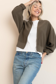 Drykorn |  Tricot bomber jacket Philomenia | green | Picture 7