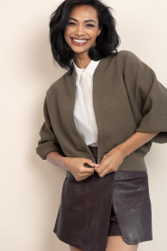 Drykorn |  Tricot bomber jacket Philomenia | green | Picture 2